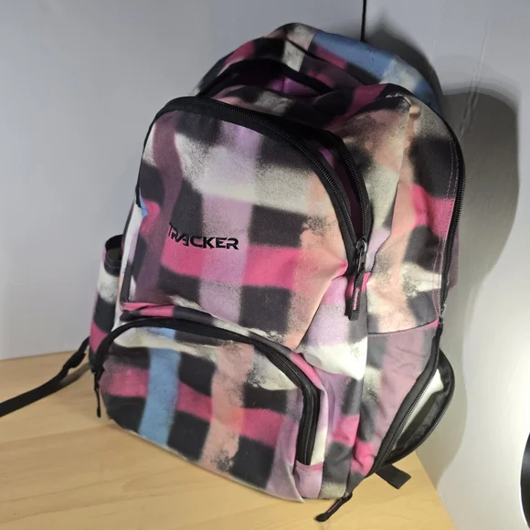 Tracker Multicolor Plaid Backpack - Picture 1 of 4